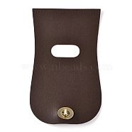 Imitation Leather Bag Cover, with Alloy Twist Lock Clasps, Bag Replacement Accessories, Dark Brown, 23.1x13.5x0.15~22cm, Hole: 1mm(FIND-M001-03C)