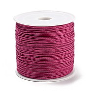 100M Nylon Thread, Chinese Knot Cord, For Jewelry Making, Medium Violet Red, 0.8mm, about 109.36 Yards(100m)/Roll(NWIR-XCP0001-13)