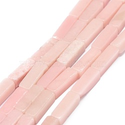 Natural Pink Opal Beads Strands, Cuboid, 13~13.5x4.5x4.5~5mm, Hole: 1.2mm, about 30pcs/strand, 15.75''(40cm)(G-G974-04)