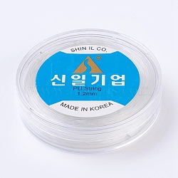 Korean Elastic Crystal Thread, For Jewelry Making, Clear, 1.2mm, about 21.87 yards(20m)/roll(EW-F008-1.2mm)
