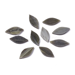 Petal Masaic Tiles, Glass Leaf Mosaic Pieces, for DIY Crafts Home Decoration Arts , Coffee, 24.5~26x11~11.5x2.5~3mm, about 40~41pcs/bag(GGLA-D003-02F)