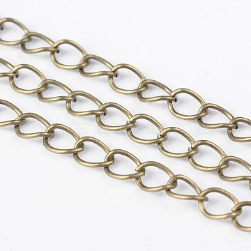 CC1018 Ball Satellite Triple Curb Chain Iron Chain- Silver Plated for Necklace Jewellery Making Soldered 0.07 x 0.05 x 0.01