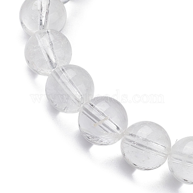 Natural Quartz Crystal Beaded Stretch Bracelets(BJEW-JB10070-05)-2