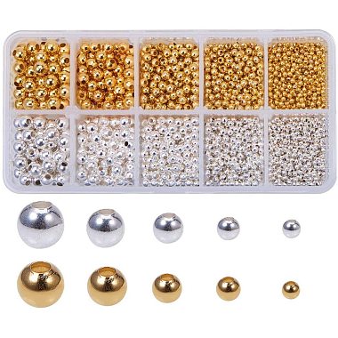 Golden & Silver Rondelle Brass Spacer Beads