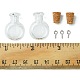 6Pcs Clear Mini High Borosilicate Glass Bottle Bead Containers(AJEW-FS0001-09A)-5