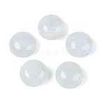 Natural Myanmar Jadeite/Myanmar Jade Cabochons, Half Round, Aqua, 8x4mm(G-T143-48A)