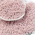 8/0 Baking Paint Glass Seed Beads, Round Hole, Teardrop, Misty Rose, 3x2mm, Hole: 1mm, about 416pcs/10g(X1-SEED-M012-02A-38)