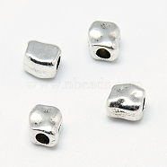 Tibetan Style Alloy Spacer Beads, Cuboid, Lead Free & Cadmium Free, Antique Silver, 5x4.5x3.5mm, Hole: 1.5mm, about 2152pcs/690g(TIBE-S301-074AS-RS)