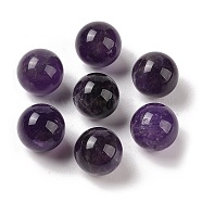 Natural Amethyst No Hole Sphere Beads, Round, 14mm(G-K353-04C-03)