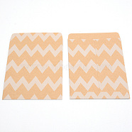 Classical Kraft Paper Envelope, Rectangle, Peru, Wave Pattern, 12.8x9x0.01cm(DIY-WH0204-28D)