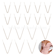 20Pcs 2 Style V Shape 201 Stainless Steel Bra Underwire, Sturdy Metal Bra Wire for Evening Dress, Swimwear, Stainless Steel Color, 43~65x29~49x2mm, 10pcs/style(FIND-BC0004-13)