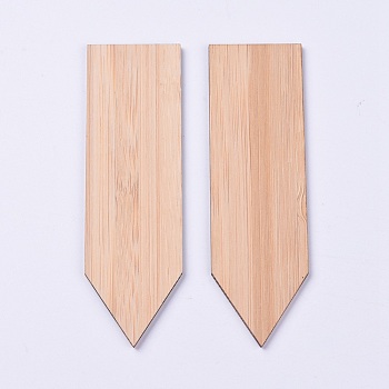 Bamboo Plant Labels, Wooden Plant Tags, for Seed Potted Herbs Flowers Vegetables, BurlyWood, 99.5x29.5x2mm