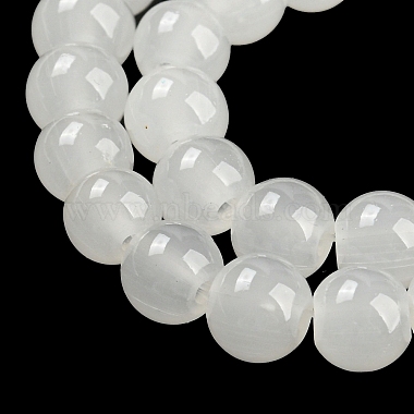 cuisson imitation peinte jade verre brins de perles rondes(DGLA-Q021-6mm-01)-3