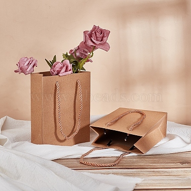 Sacs en papier kraft sacs à provisions cadeaux(ABAG-E002-09C)-7