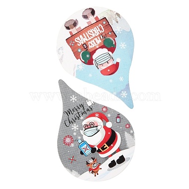 Christmas Theme Teardrop Roll Stickers(DIY-B031-01)-4