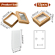 Heart Print Rectangle Paper Storage Gift Boxes with Clear Window(CON-WH0095-36A)-2