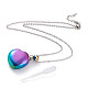 Electroplated Natural Quartz Crystal Openable Perfume Bottle Pendant Necklaces(NJEW-H216-10C-P)-1