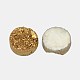 Electroplate Natural Druzy Crystal Cabochons(G-L047-8mm-01)-1