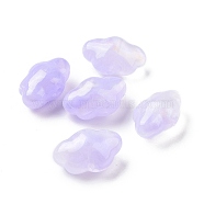 Opaque Acrylic Beads, Glitter Beads, Cloud, Lilac, 16.5x26x13mm, Hole: 2mm(X-OACR-E014-17B)