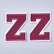 Computerized Embroidery Cloth Iron On Patches, Costume Accessories, Appliques, Letter, Letter.Z, 56x41x1.5mm(X-FIND-T030-064-Z)