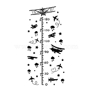 PVC Height Growth Chart Wall Sticker, for Kid Room Bedroom Wallpaper Decoration, Plane Pattern, 1180x390mm, 2pcs/set(DIY-WH0232-044)