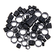 35Pcs 35 Style Plastic Guides Ring, Fishing Rod Repair Findings, Column, Black, 2~8.9x4~4.9mm, Inner Diameter: 1~7.8mm, 1pc/style(KY-FH0001-24)