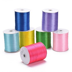 Satin Ribbon, Mixed Color, 1/8 inch(3mm) wide, about 880yards/roll(804.672m/roll)(SRIB-RC3mm-M)