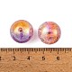 UV Plating Rainbow Iridescent Two Tone Acrylic Beads(PACR-C009-04E)-3