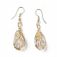 Natural Quartz Crystal Dangle Earrings(EJEW-F223-06C)-1