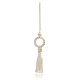 bague avec pendentifs en coton macramé et décorations en perles de bois(AUTO-PW0001-09A)-1