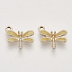 Light Gold Plated Alloy Charms(X-ENAM-T009-02D)-1