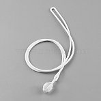 Silicone Neck Strap, Anti-Lost Vape Pen Lanyard Strap, White, 430x3mm(AJEW-WH0502-05D)