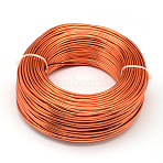 Round Anodized Aluminum Wire, Bendable Metal Craft Wire, for DIY Jewelry Craft Making, Orange Red, 4 Gauge, 5.0mm, 10m/500g(32.8 Feet/500g)(AW-S001-5.0mm-12)