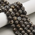 Natural Astroite Jasper Beads Strands, Round, 8.5mm, Hole: 0.8mm, about 47pcs/strand, 15.47''(39.3cm)(G-F814-A01-8mm)