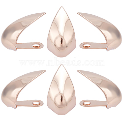 Iron Toe Cap Covers, Toe Protectors, for Pointed Toe High-Heeled Shoes, Light Gold, 16x11x13.5mm, Hole: 2.5mm(FIND-GF0003-84)