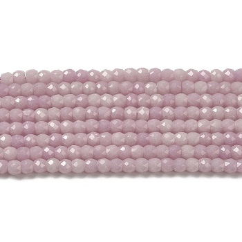 Synthetic Luminous Stone Beads Strands, Faceted, Round, Glow in the Dark, Rosy Brown, 4x3.5mm, Hole: 0.7mm, about 102pcs/strand, 14.37 inch(36.5cm)