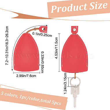 craspire 5шт. 5 цветная креативная выдвижная втулка для ключа(KEYC-CP0001-06)-2
