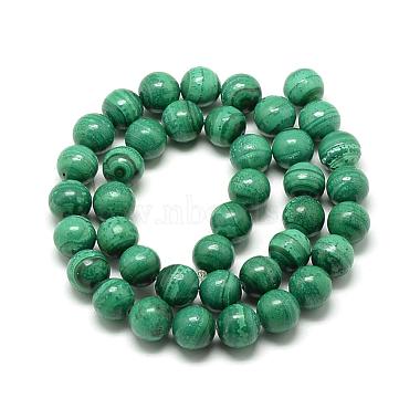 Natural Malachite Beads Strands(G-R432-11-10mm)-2