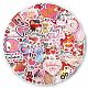 50Pcs Valentine's Day Theme PVC Cartoon Stickers(PW-WG84874-01)-2