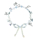 Alloy Bowknot & Dog & Bear Pendant Necklace(NJEW-FZ00005)-1