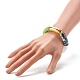 Chunky Curved Tube Beads Stretch Bracelet(BJEW-JB06683-01)-3