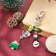 décorations de pendentif de chalumeau faites à la main de Noël(HJEW-TA00021)-3