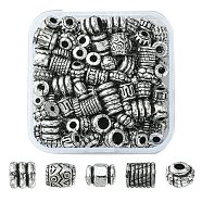 20G CCB Plastic Beads, for DIY Jewelry Making, Mixed Shapes, Antique Silver, 7~12x6~12x6~12mm, Hole: 1.2~3mm(CCB-YW0001-25)