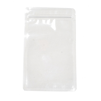 Food grade Transparent PET Plastic Zip Lock Bags, Resealable Bags, Rectangle, Clear, 20x12x0.016cm, Unilateral Thickness: 3.1 Mil(0.08mm)