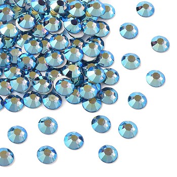 Preciosa&reg MAXIMA Crystal No Hotfix Flatback Stones, Czech Crystal, Dura Foiling, Round(438 11 615 Chaton Rose), 30150 200 Denim Blue AB, SS6(1.9~2.1mm)