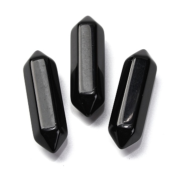 Natural Obsidian Double Terminated Points, Faceted, 44~48x14~15x14~15mm