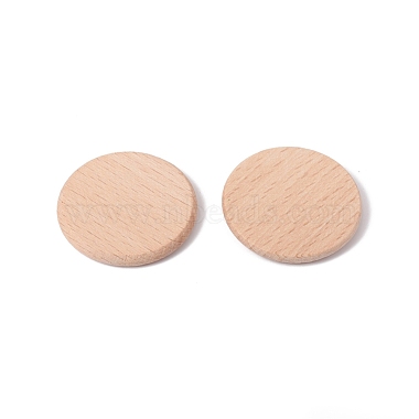 Unfinished Natural Beech Wood Cabochons(WOOD-E010-10)-2