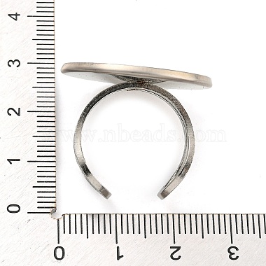 304 Stainless Steel Open Cuff Findings(STAS-R123-02F-P)-4