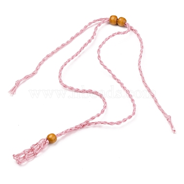 5mm Pink Waxed Cord Necklaces