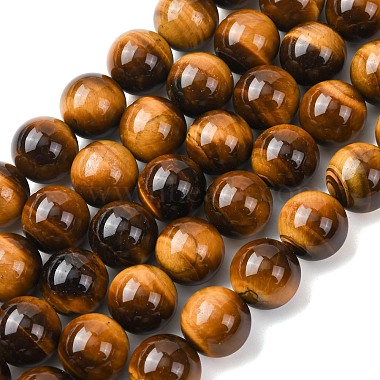 Natural Tiger Eye Beads Strands(G-H329-C07-14mm)-2